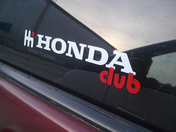 HondaClub nalepka